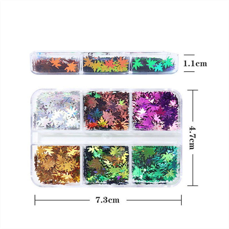 Maple Leaf Nail Sequins