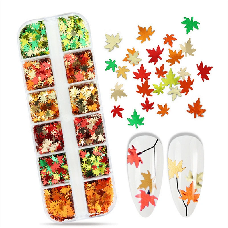 Maple Leaf Nail Sequins
