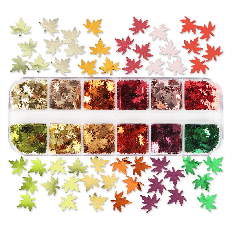 Maple Leaf Nail Sequins